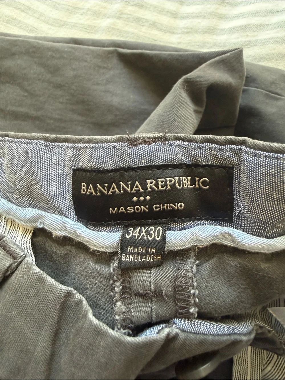 Banana Republic Dark Gray Men's Chino Pants